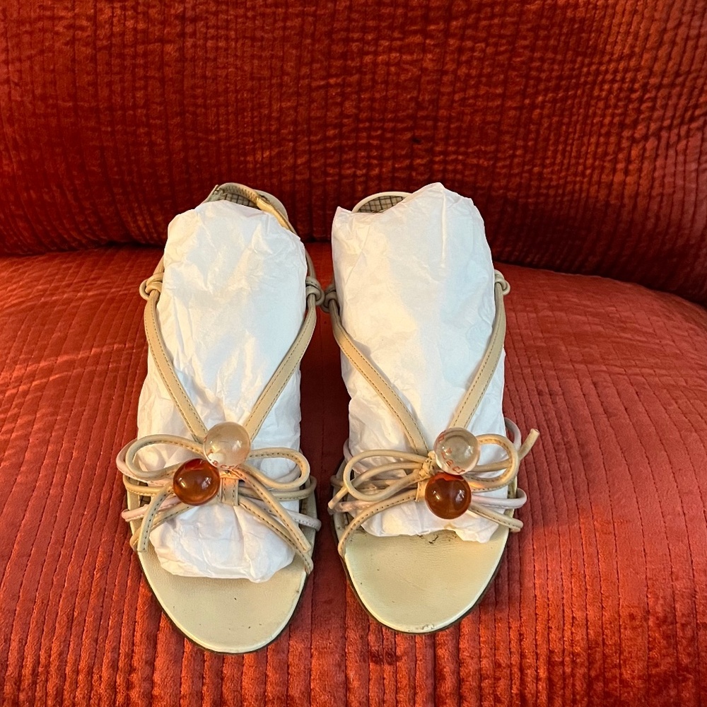 Vintage Christian Lacroix summer strap sandals